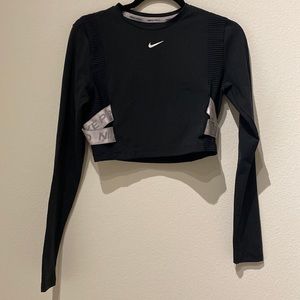 Nike Pro Long Sleeve Crop Top- M